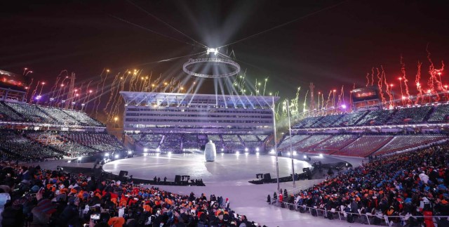 Pyeongchang 2018 Winter Olympics – Opening ceremony – Pyeongchang Olympic Stadium- Pyeongchang, South Korea – February 9, 2018 - Opening ceremony. REUTERS/Eric Gaillard