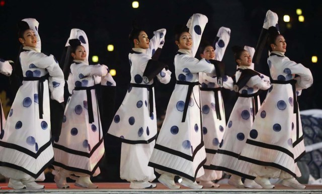 Pyeongchang 2018 Winter Olympics – Opening ceremony – Pyeongchang Olympic Stadium - Pyeongchang, South Korea – February 9, 2018 - Artists perform during the opening ceremony. REUTERS/Kai Pfaffenbach