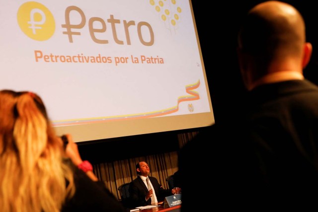 Imagen de archivo del lanzamiento de la criptomoneda "Petro" en Caracas, ene 31, 2018. REUTERS/Marco Bello/File Photo