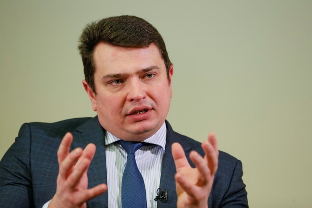 Director Nacional de la Oficina Anti Corrución Artem Sytnyk. En Kiev, Ucrania. Febrero 7, 2018.  REUTERS/Valentyn Ogirenko