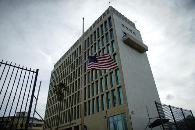 Una visión general de la embajada de Estados Unidos en la Havana, Cuba el 5 de octubre de 2017. REUTERS/Alexandre Meneghini