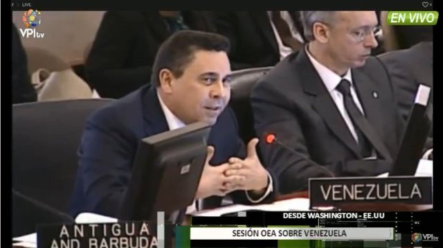Samuel Moncada, representante de la delegación de Venezuela