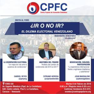 Centro de Formación Ciudadana realiza el foro “ir o no ir a presidenciales”