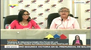 Delcy Eloína entregó a Lucena propuesta para realizar elecciones legislativas