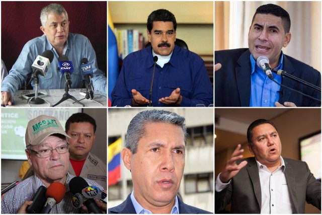 Composición de los seis candidatos presidenciales inscritos ante el CNE