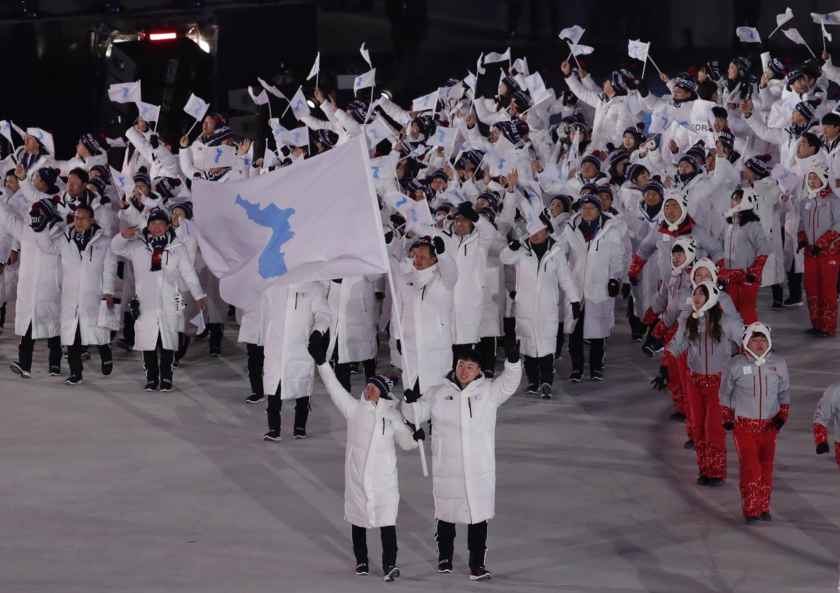 Las dos Coreas desfilan con una sola bandera en la inauguración de los JJOO