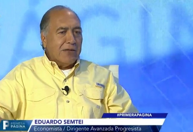 Eduardo Semtei, integrante de la campaña electoral presidencial de Henri Falcón // Foto captura video