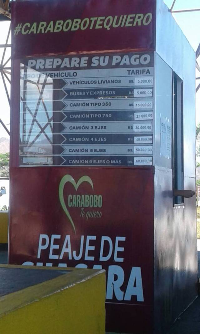 peaje Carabobo