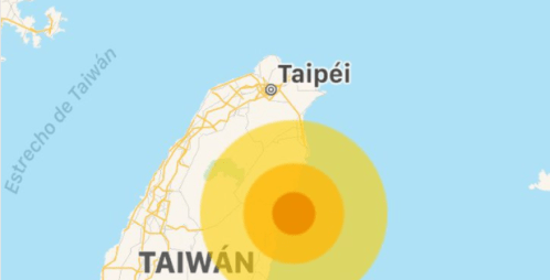 sismo Taiwán