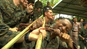 Beben sangre de animales venenosos: Así se entrenan los militares en Tailandia