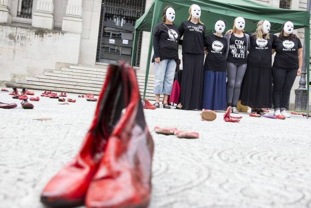 Protesta contra la violencia de género en A Coruña (Foto: Óscar Corral / El País) 