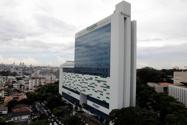 A general view of Mater Dei hospital where soccer star Neymar will undergo surgery on a fractured metatarsal and a sprained ankle in Belo Horizonte, Brazil March 2, 2018. REUTERS/Paulo Whitaker