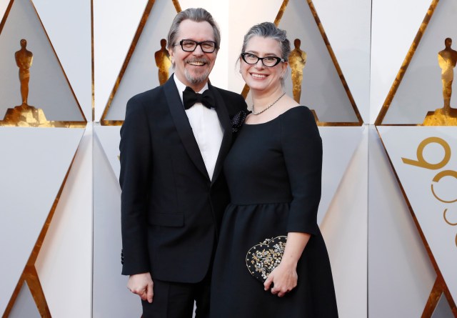 90th Academy Awards - Oscars Arrivals – Hollywood, California, U.S., 04/03/2018 – Gary Oldman and wife Gisele Schmidt. REUTERS/Mario Anzuoni