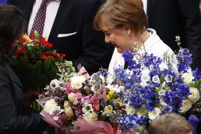  Angela Merkel durante su reelección este  14 de marzo de 2018. REUTERS/Hannibal Hanschke