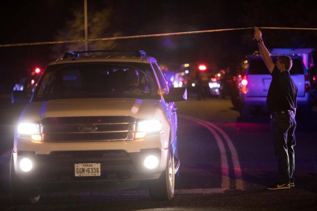 Police maintain a cordon near the site of an incident reported as an explosion in southwest Austin, Texas, U.S. March 18, 2018. REUTERS/Tamir Kalifa