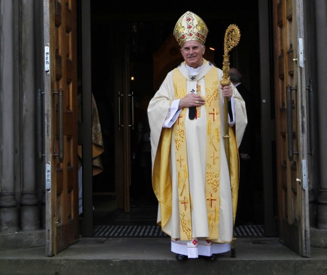 El líder de la Iglesia Católica Romana en Escocia, el cardenal Keith O'Brien. REUTERS/David Moir