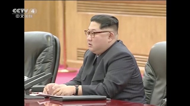 REFILE - ADDING CITY North Korean leader Kim Jong Un meets with Chinese President Xi Jinping (unseen), in this still image taken from video released on March 28, 2018. North Korean leader Kim Jong Un visited Beijing, China, from Sunday to Wednesday on an unofficial visit, China's state news agency Xinhua reported on Wednesday. CCTV via Reuters TV ATTENTION EDITORS - NO RESALES. NO ARCHIVES. CHINA OUT.