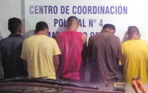Arrestan a cinco de la banda “Los Eléctricos” en barrio de Maracaibo