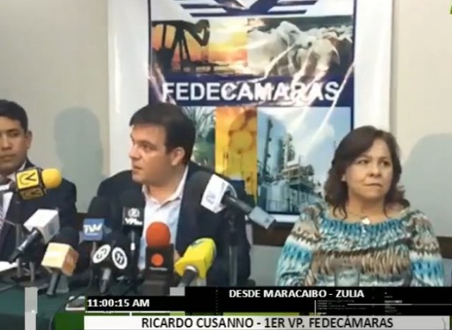 Ricardo Cussano, primer vicepresidente de Fedecámaras // Foto captura tv