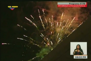Con fuegos artificiales Diosdado Cabello celebró la renuncia de Kuczynski (Video)