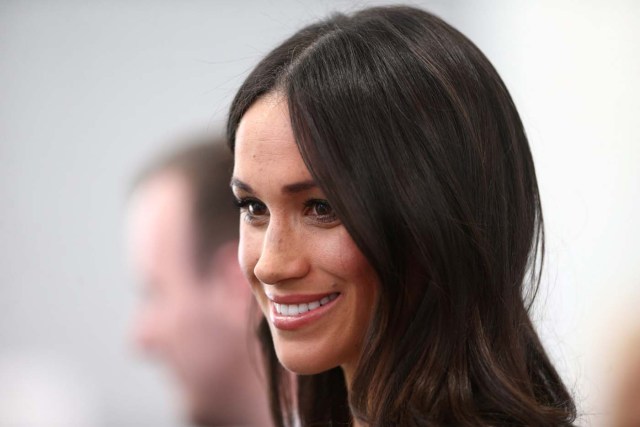 Britain's Prince Harry's fiancee Meghan Markle attends a reception with delegates from the Commonwealth Youth Forum at the Queen Elizabeth II Conference Centre, London, April 18, 2018. Yui Mok/Pool via Reuters