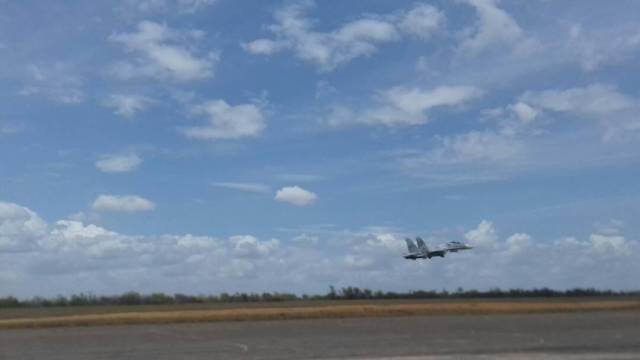 Foto: Aviación venezolana practica maniobras militares cerca de Guyana  / @AviacionFANB - Twitter 