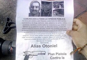 Panfletos con amenazas a delincuentes aparecen en Cúcuta