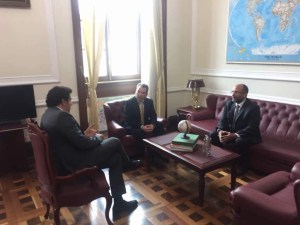 Tomás Guanipa y Jorge Millan se reunieron con el Presidente de la Cámara de Representantes de Colombia