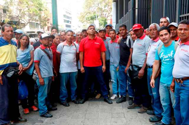 Foto: Trabajadores de hidrocapital  denuncian ante la fiscalia / El Universal