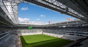 Estrenan un estadio construido para el Mundial de Rusia 2018