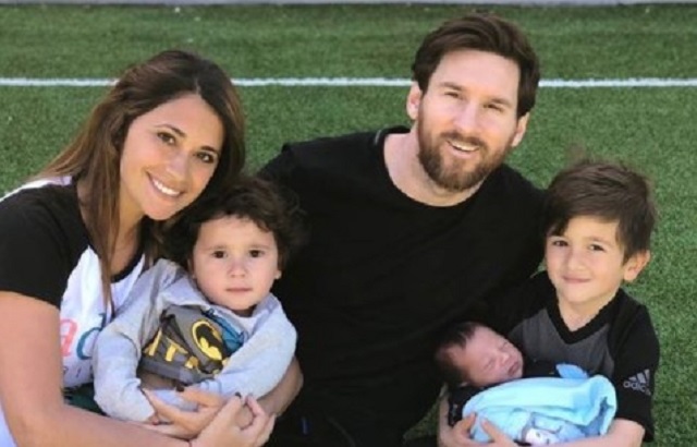 Lionel Messi y su familia // Foto @leomessi