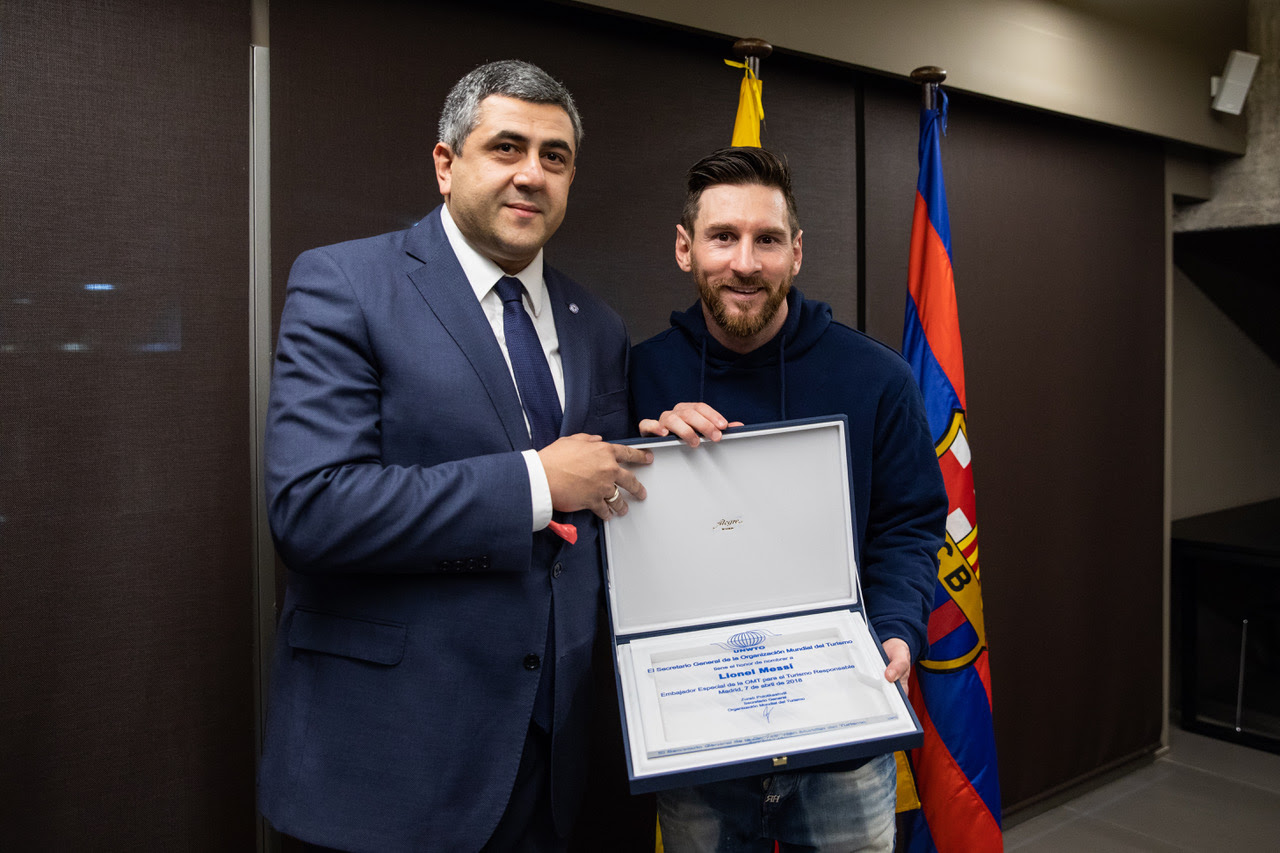 Lionel Messi nombrado Embajador de Turismo Responsable por la OMT