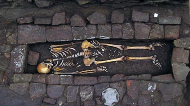 Los restos medievales hallados en Imola, Italia. Foto: World Neurosurgery