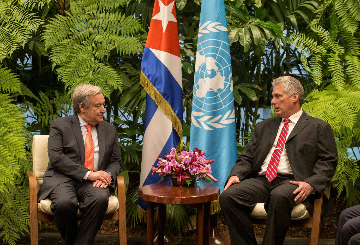 Miguel Díaz-Canel se reunió con el secretario general de la ONU