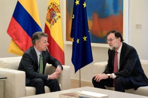 Rajoy y Santos piden solución plenamente democrática para Venezuela