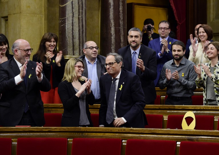 Joaquim Torra es elegido como presidente de Cataluña