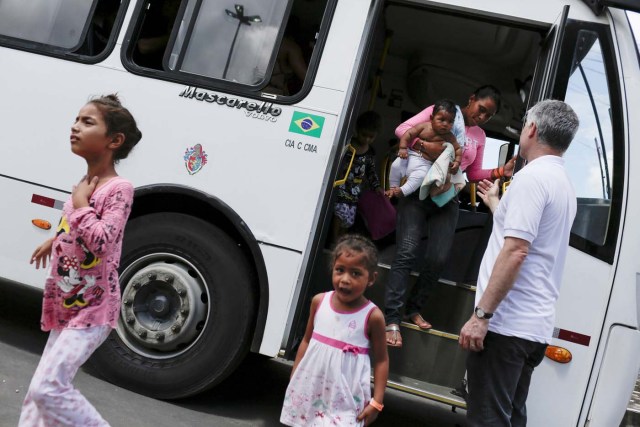 Venezuelan refugees arrive at UNHCR shelter in Manaus, Brazil May 4, 2018. REUTERS/Bruno Kelly