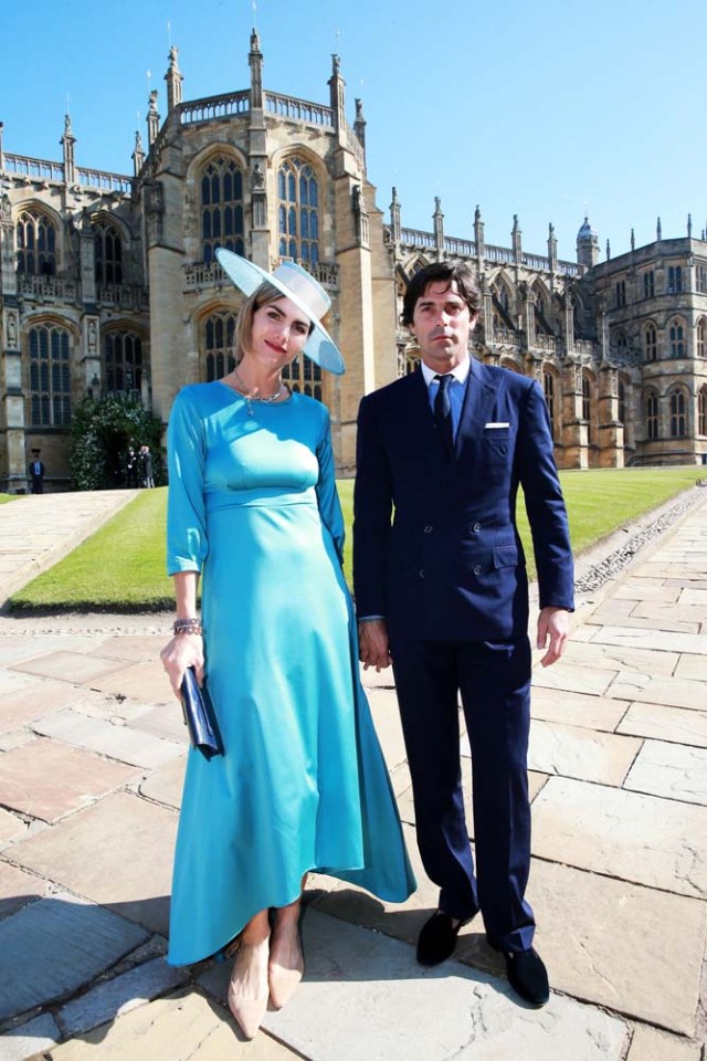 Delfina Blaquier and Nacho Figueras arrive at the wedding of Prince Harry to Ms Meghan Markle at St George's Chapel, Windsor Castle, Britain, May 19, 2018. Chris Jackson/Pool via REUTERS