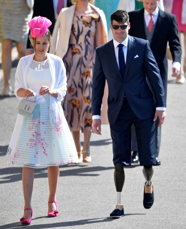 Dave Henson, British parasport athlete, arrives with guests to the wedding of Prince Harry and Meghan Markle in Windsor, Britain, May 19, 2018. REUTERS/Toby Melville/Pool