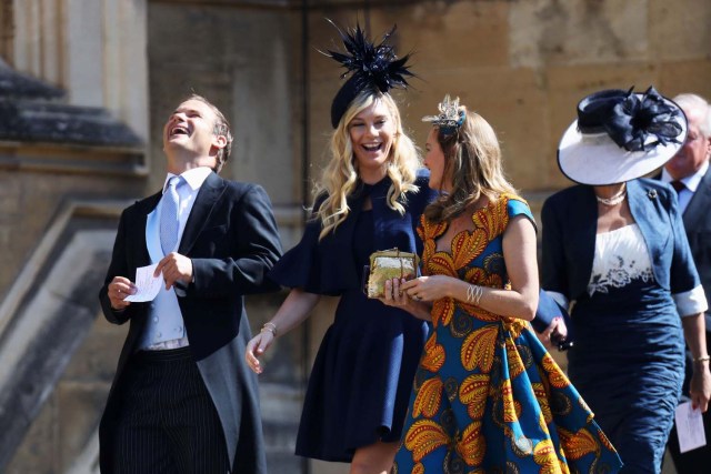 Chelsy Davy arrives at the wedding of Prince Harry to Ms Meghan Markle at St George's Chapel, Windsor Castle in Windsor, Britain, May 19, 2018. Chris Jackson/Pool via REUTERS