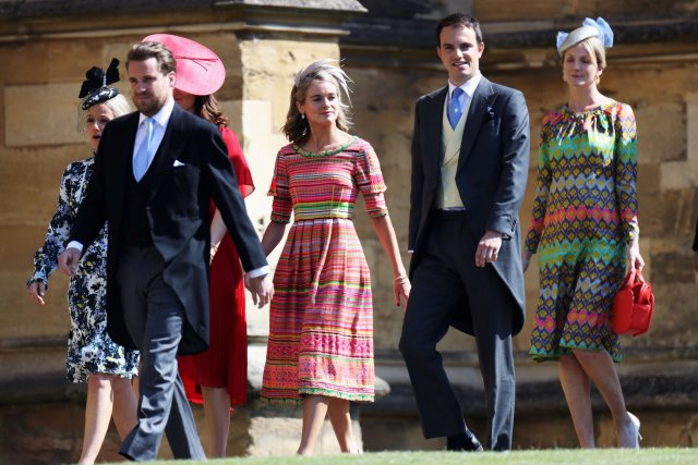 Actress Cressida Bonas arrives at the wedding of Prince Harry to Ms Meghan Markle at St George's Chapel, Windsor Castle in Windsor, Britain, May 19, 2018. Chris Jackson/Pool via REUTERS