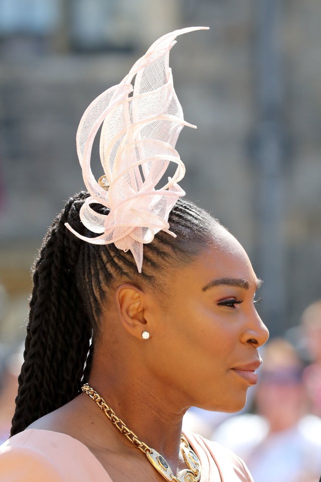 Serena Williams arrives at St George's Chapel at Windsor Castle for the wedding of Meghan Markle and Prince Harry in Windsor, Britain, May 19, 2018. Gareth Fuller/Pool via REUTERS