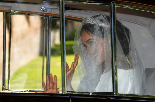 Meghan Markle departs for her wedding to Britain's Prince Harry, in Taplow, Britain, May 19, 2018. REUTERS/Darren Staples TPX IMAGES OF THE DAY