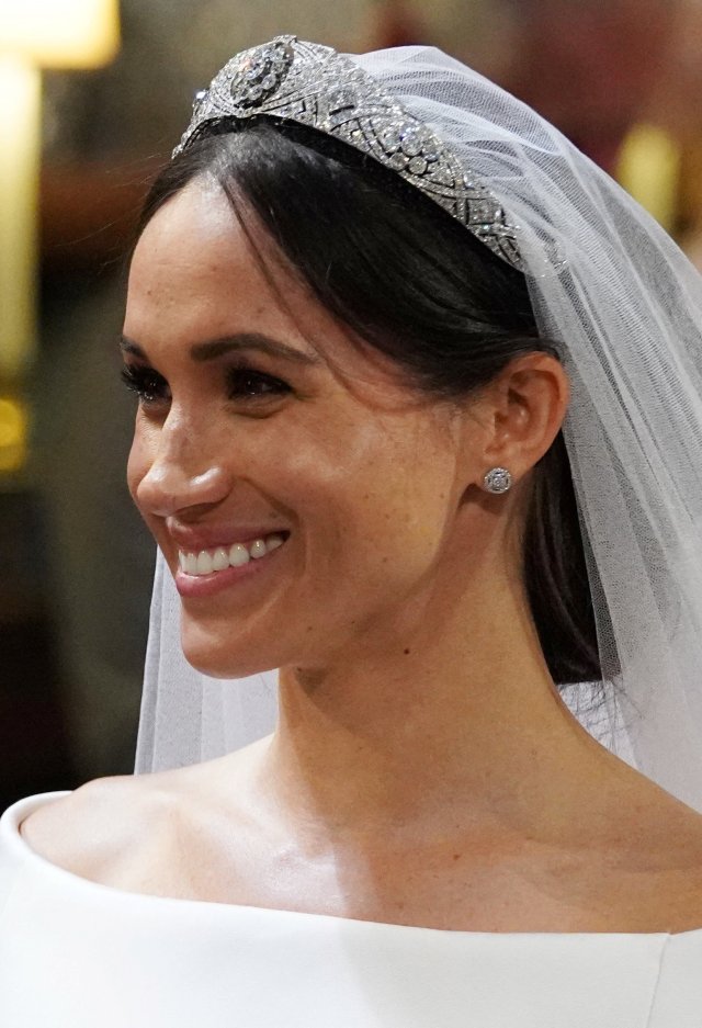 Meghan Markle in St George's Chapel at Windsor Castle during her wedding to Prince Harry. Saturday May 19, 2018. Jonathan Brady/Pool via REUTERS