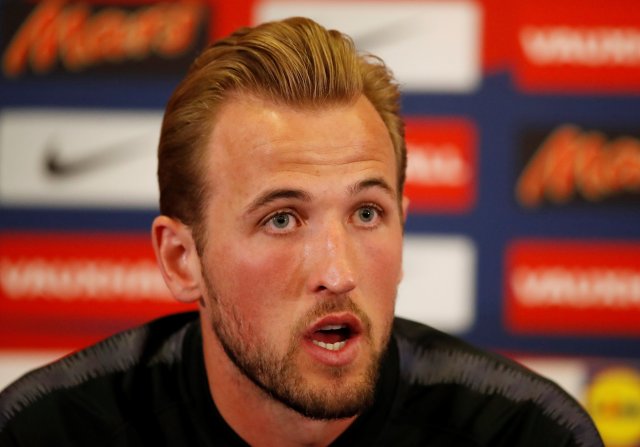 Soccer Football - England Press Conference - St. George’s Park, Burton Upon Trent, Britain - May 22, 2018   England's Harry Kane during the press conference    Action Images via Reuters/Carl Recine