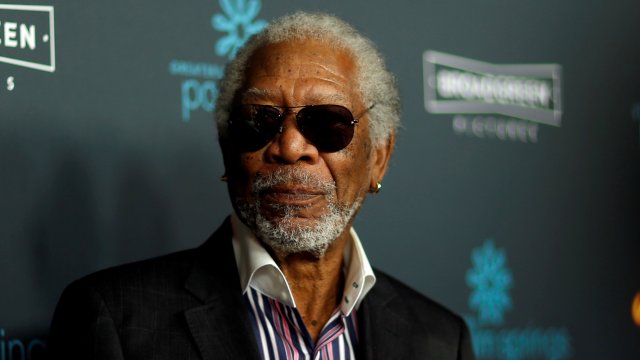FILE PHOTO: Cast member Morgan Freeman poses at the premiere for "Just Getting Started" in Los Angeles, California, U.S., December 7, 2017. REUTERS/Mario Anzuoni/File Photo