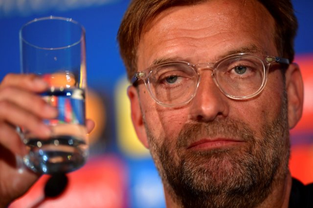 Soccer Football - Champions League Final - Liverpool Press Conference, NSC Olympic Stadium, Kiev, Ukraine - May 25, 2018  Liverpool manager Juergen Klopp during the press conference    UEFA/Pool via REUTERS *** Local Caption *** Jurgen Klopp