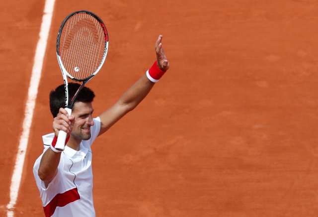 Tennis - French Open - Roland Garros, Paris, France - May 30, 2018   Serbia's Novak Djokovic celebrates winning his second round match against Spain's Jaume Munar   REUTERS/Christian Hartmann