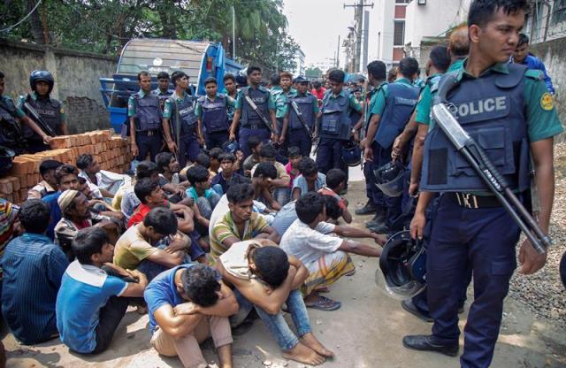 La portavoz de la Policía de Bangladesh, Soheli Ferdous, reveló que hasta el momento hay 9.020 arrestados | Foto: EFE