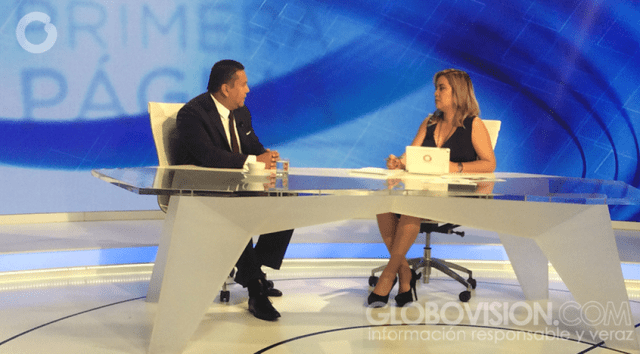 Javier Bertucci, Candidato Presidencial en el programa Primera Página - Foto: Globovisión